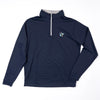 PETER MILLAR THROWBACK LOGO NAVY PERTH HALF-ZIP
