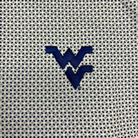 HORN LEGEND WVU WHITE/NAVY/SAND LISBON HALF-ZIP