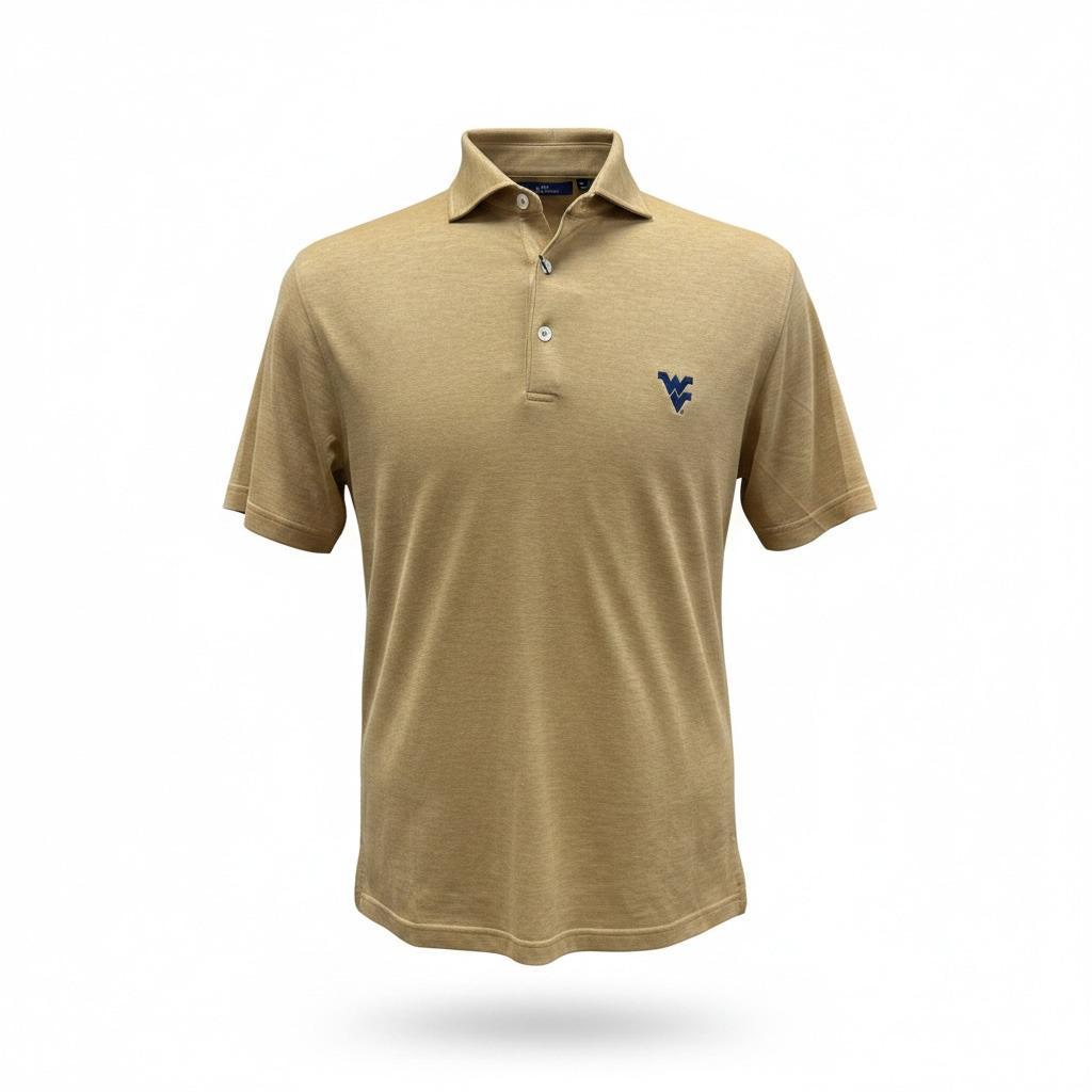 PETER MILLAR CROWN CRAFTED WVU GOLDEN EXCURSIONIST KNIT
