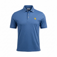 PETER MILLAR WVU WINDSOR BLUE NEGRONI PERFORMANCE KNIT