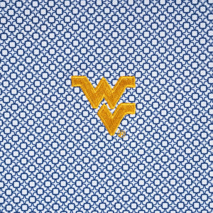 PETER MILLAR WVU WHITE PORTA PERFORMANCE KNIT