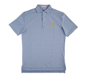 PETER MILLAR SPORT NAVY WVU CULVER PERFORMANCE KNIT