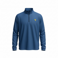 PETER MILLAR BLUE HAZE WV PERTH BIRDSEYE HALF-ZIP