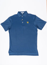 PETER MILLAR NAVY WV PERFORMANCE GINGHAM KNIT