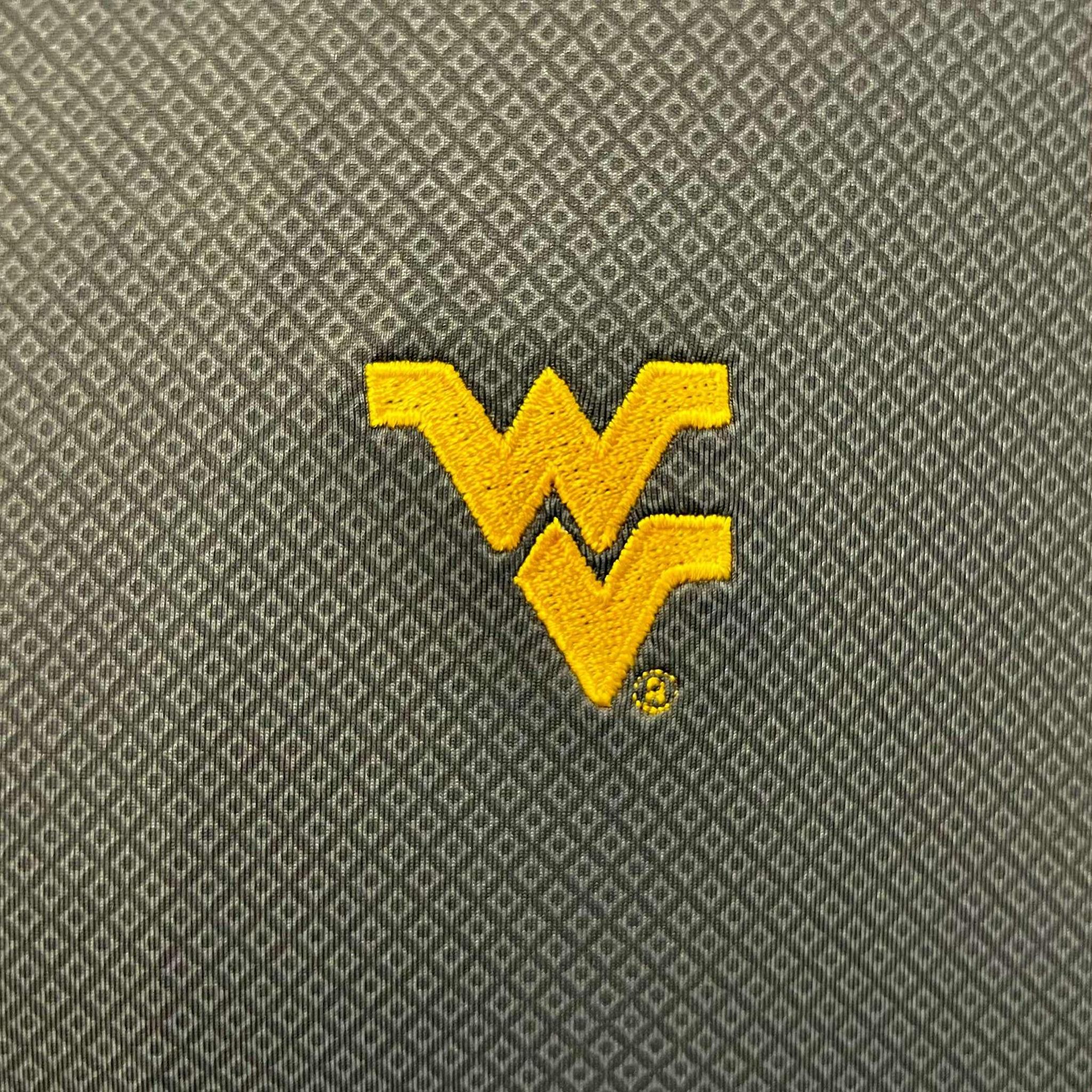 PETER MILLAR WVU BLACK HUGO PERFORMANCE KNIT