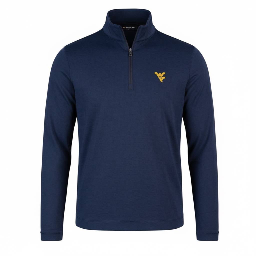 PETER MILLAR WV NAVY ALBATROSS HALF-ZIP