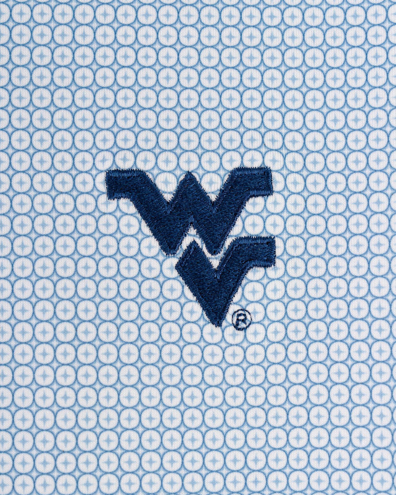 PETER MILLAR WVU SAILOR BLUE ORBIT PERFORMANCE KNIT