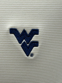 PETER MILLAR WVU STONE PERTH SUGAR STRIPE HALF-ZIP