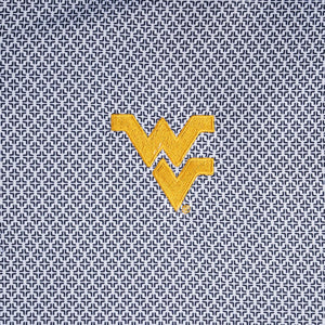 ANTIGUA WVU BLACK INTERSECT KNIT