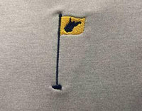 PETER MILLAR GALE GREY WV GOLF PIN HALF-ZIP
