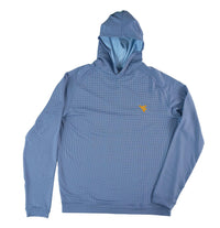 PETER MILLAR WVU PINE PERFORMANCE HOUNDSTOOTH HOODIE