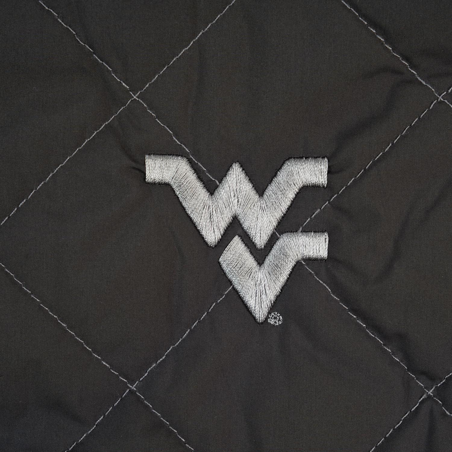HORN LEGEND WVU CHARCOAL QUILTED VEST