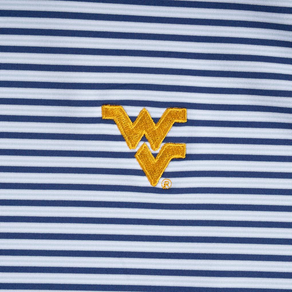 PETER MILLAR SPORT NAVY WVU CULVER PERFORMANCE KNIT