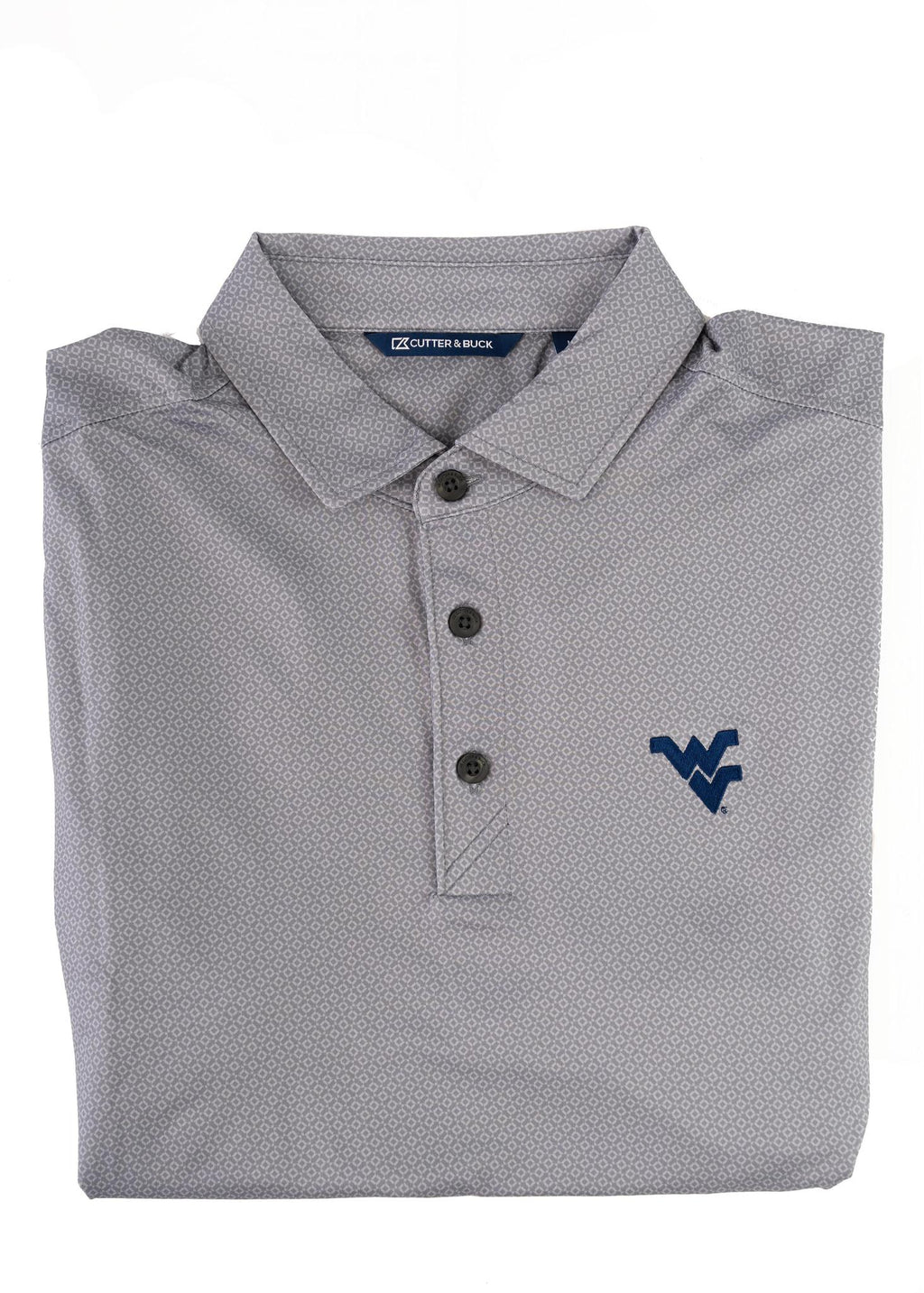 CUTTER & BUCK GREY WVU PIKE KNIT