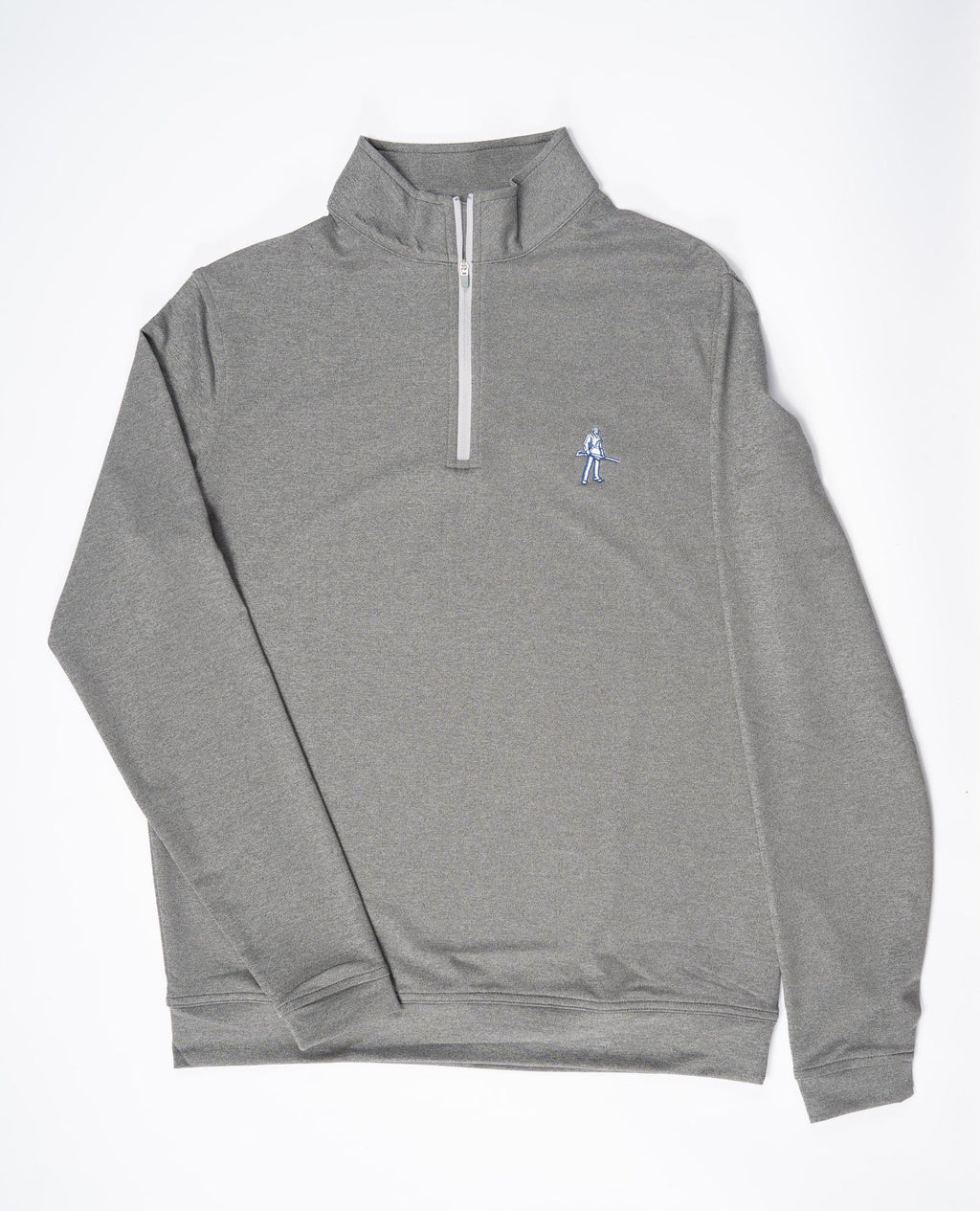 PM WV MOUNTAINEER GREY PERTH HALF-ZIP