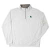PETER MILLAR THROWBACK LOGO WHITE PERTH HALF-ZIP