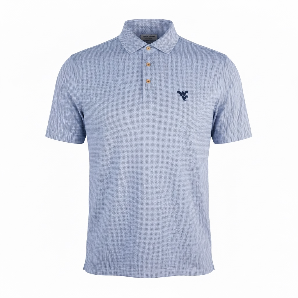 PETER MILLAR WVU BLUEBIRD PHOENIX PERFORMANCE KNIT
