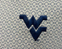 HORN LEGEND WVU OMAHA NAVY MOSAIC KNIT