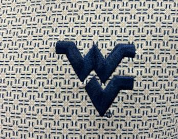 HORN LEGEND WVU OMAHA NAVY MOSAIC KNIT