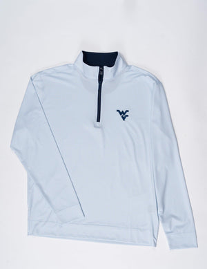 HORN LEGEND WVU SERENITY/GREY HALF-ZIP