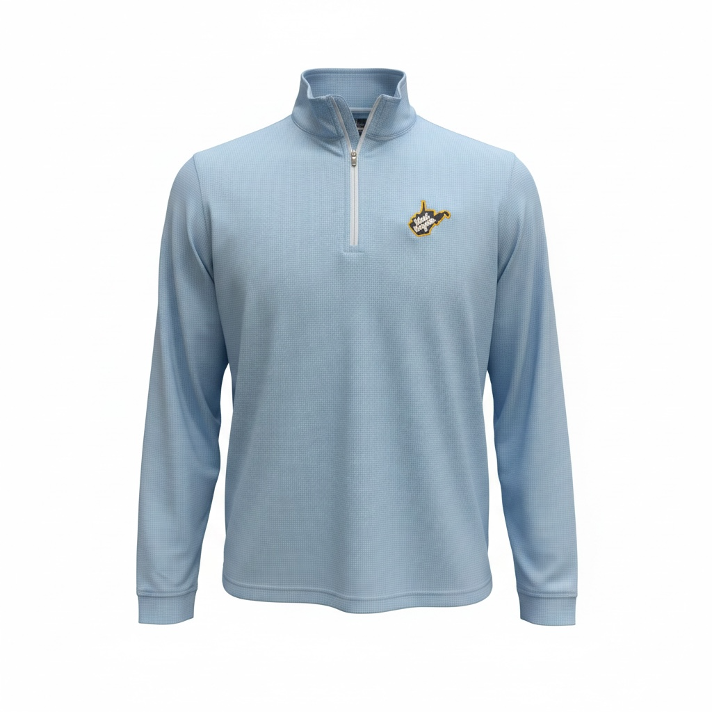 PETER MILLAR PERTH BASKETWEAVE COTTAGE BLUE STATE LOGO