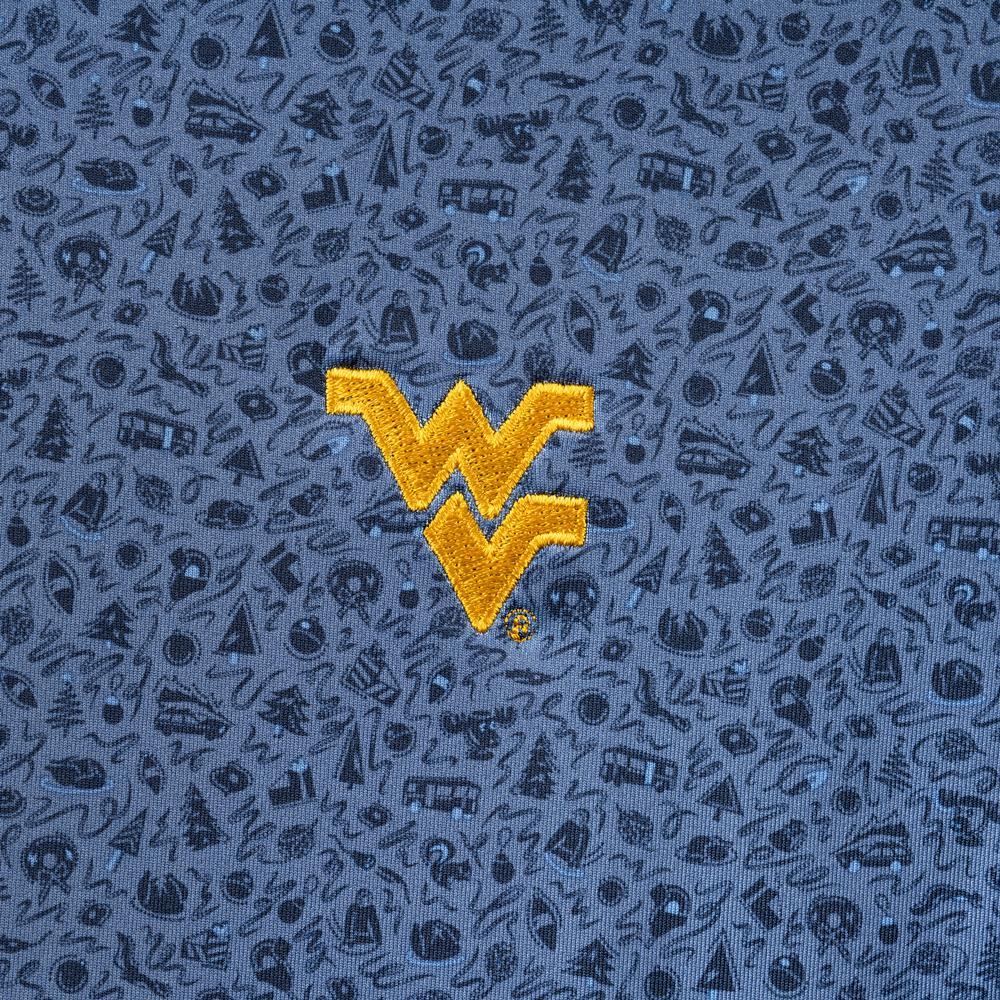 PETER MILLAR WVU NAVY LIGHT PERFORMANCE KNIT