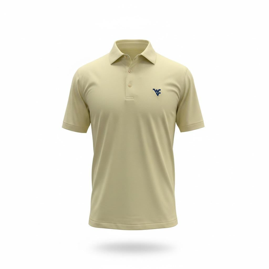 PETER MILLAR WVU GOLD BORDER HOUNDSTOOTH KNIT