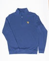 PETER MILLAR WV NAVY PERTH CROSS HATCH HALF-ZIP