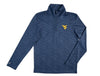 ANTIGUA WVU NAVY SWELL HALF-ZIP