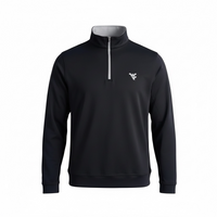 PETER MILLAR WV BLACK PERTH HALF-ZIP