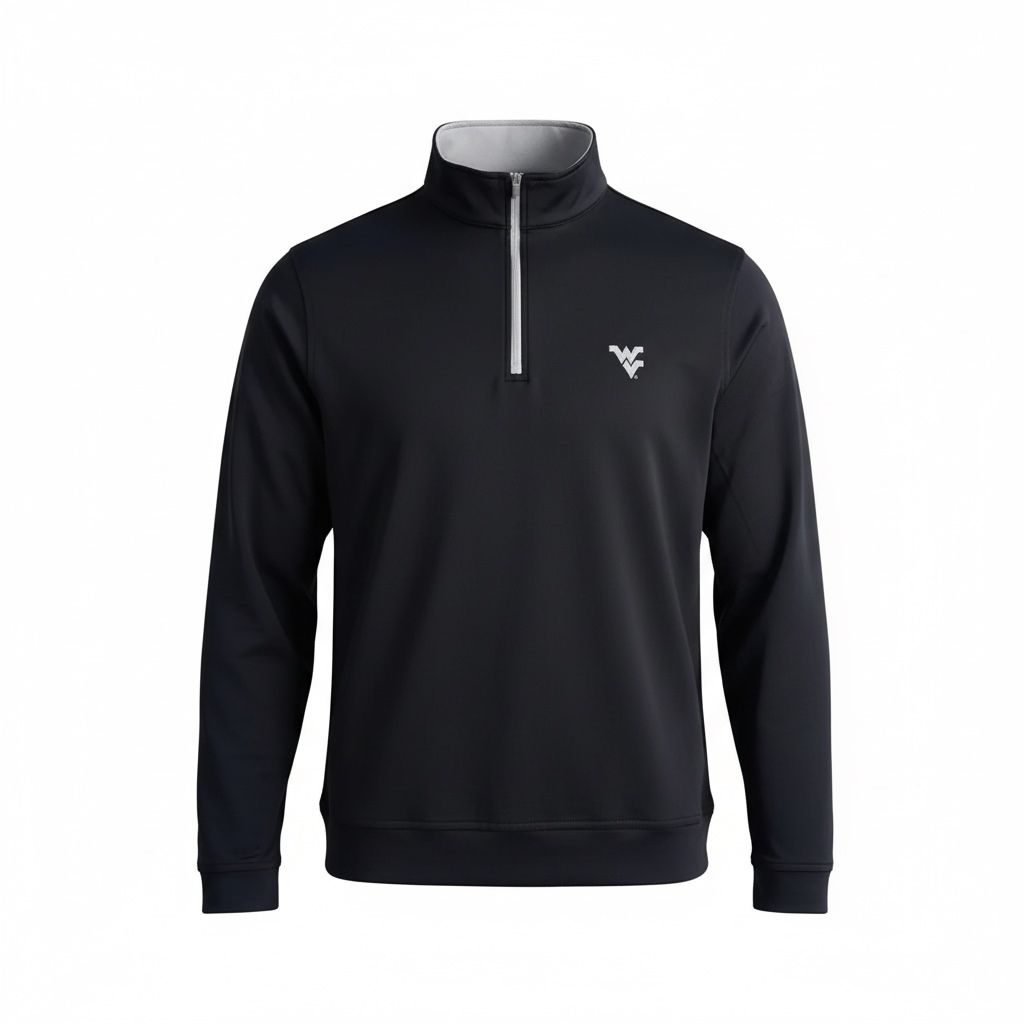 PETER MILLAR WV BLACK PERTH HALF-ZIP