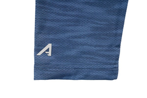 ANTIGUA WVU NAVY SWELL HALF-ZIP