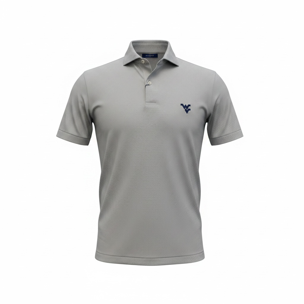 PETER MILLAR CALDARA WHITE WVU KNIT