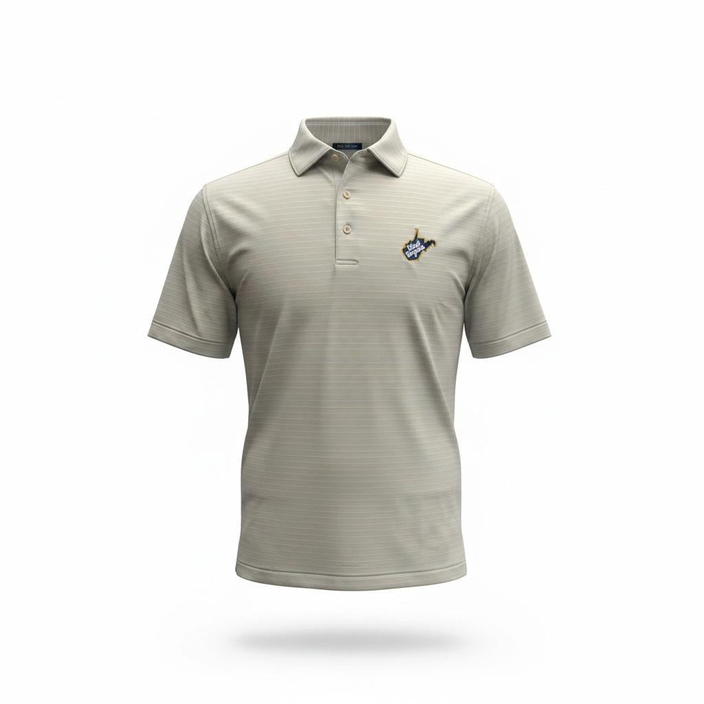 PETER MILLAR WVU THROWBACK LOGO OAKS KNIT