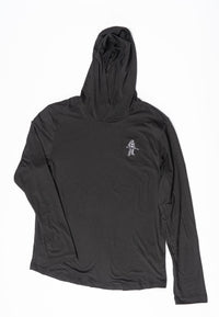 CUTTER & BUCK WVU BLACK MOUNTAINEER COASTLINE HOODIE