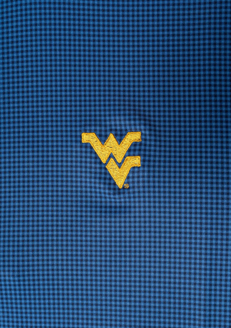PETER MILLAR NAVY WV PERFORMANCE GINGHAM KNIT