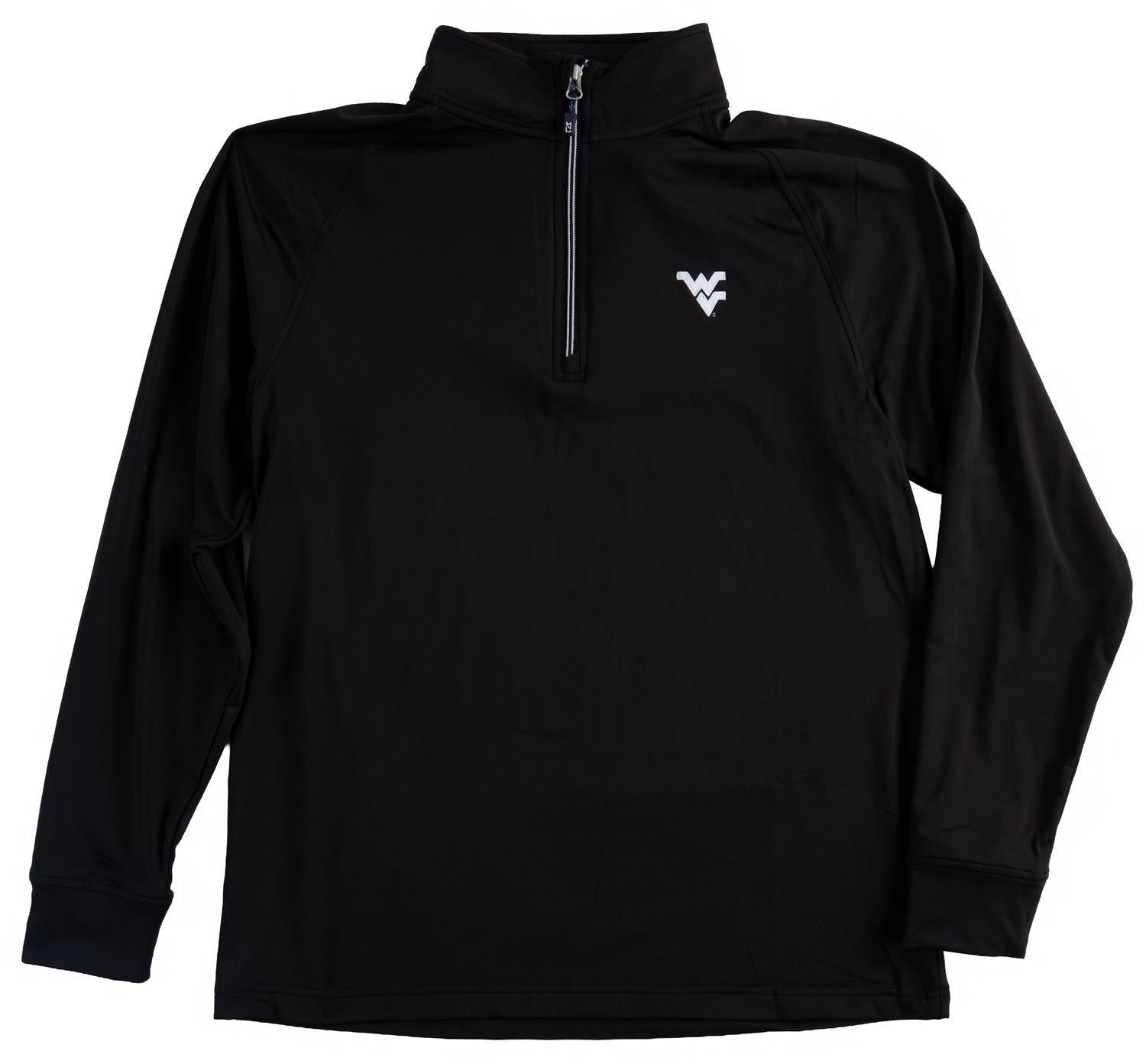 CUTTER & BUCK WV BLACK ADAPT HALF-ZIP