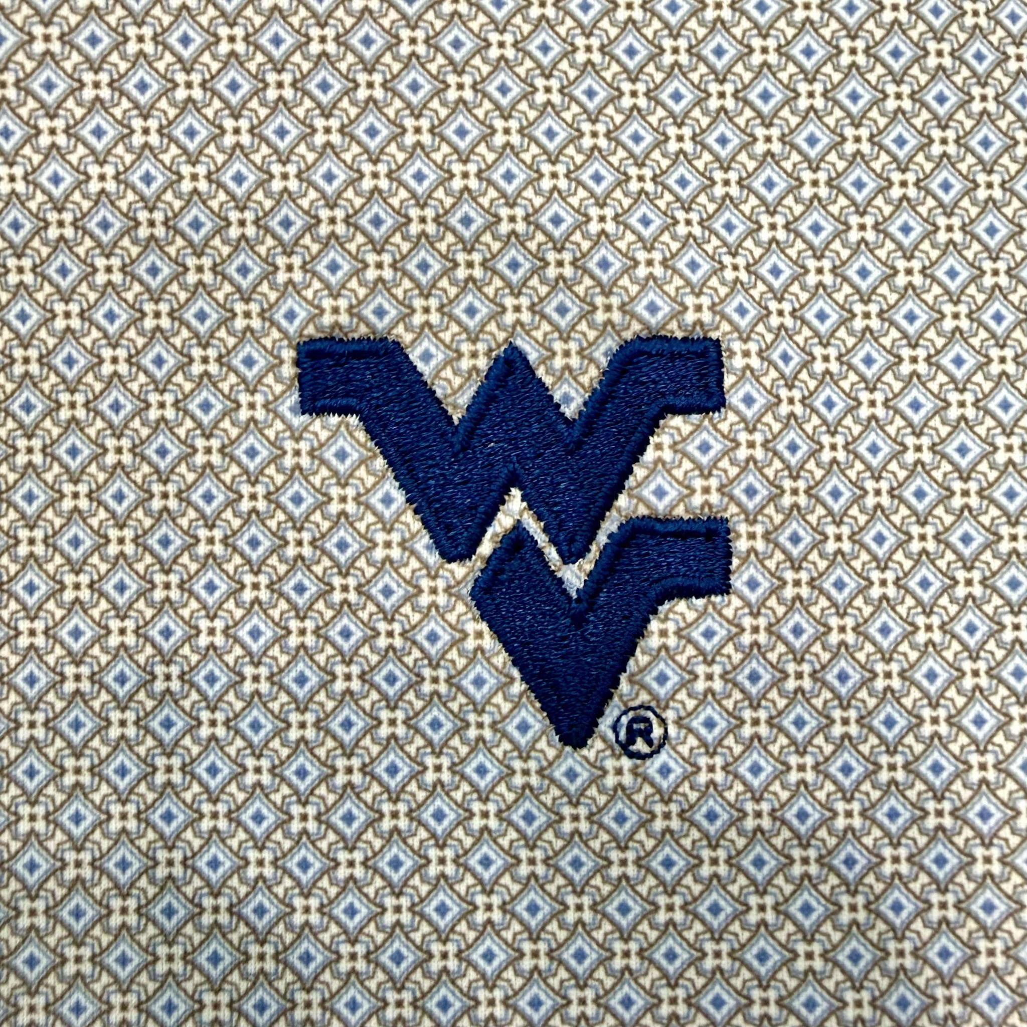 PETER MILLAR CALDARA WHITE WVU KNIT