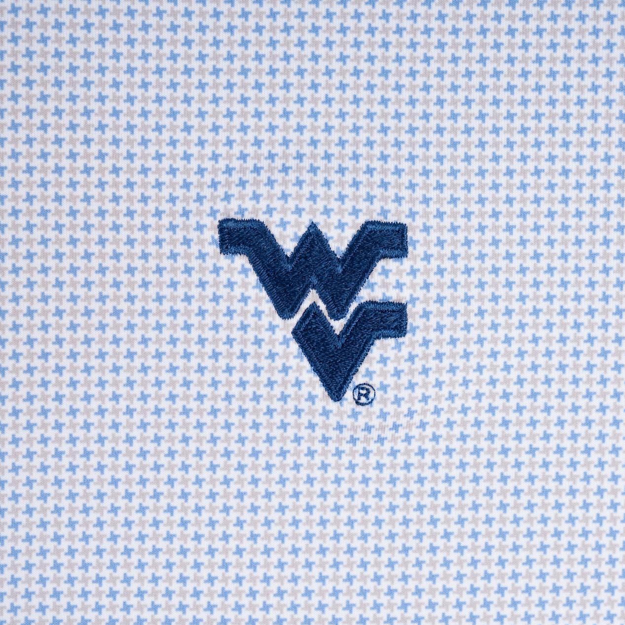 PETER MILLAR WVU BLUEBIRD PHOENIX PERFORMANCE KNIT
