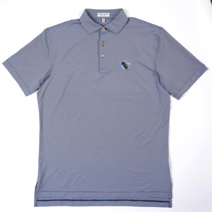 PETER MILLAR NAVY JUBILEE THROWBACK LOGO KNIT