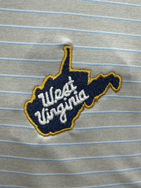 PETER MILLAR WVU THROWBACK LOGO OAKS KNIT