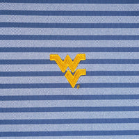 PETER MILLAR CLARK WVU WINDSOR BLUE PERFORMANCE KNIT